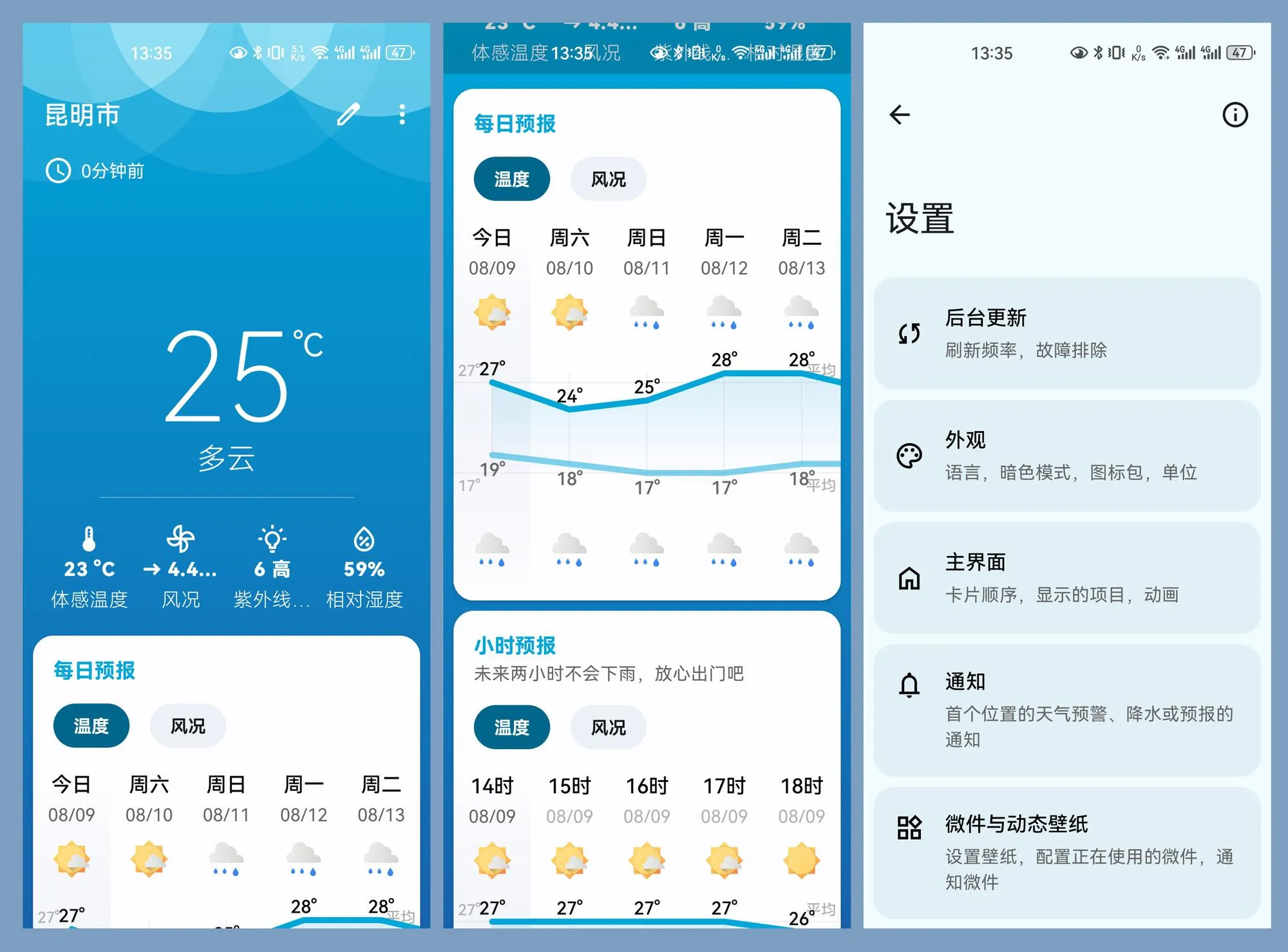 插图1–Breezy Weather安卓版(无广告天气软件) v6.2.0 最新版–梓帆博客